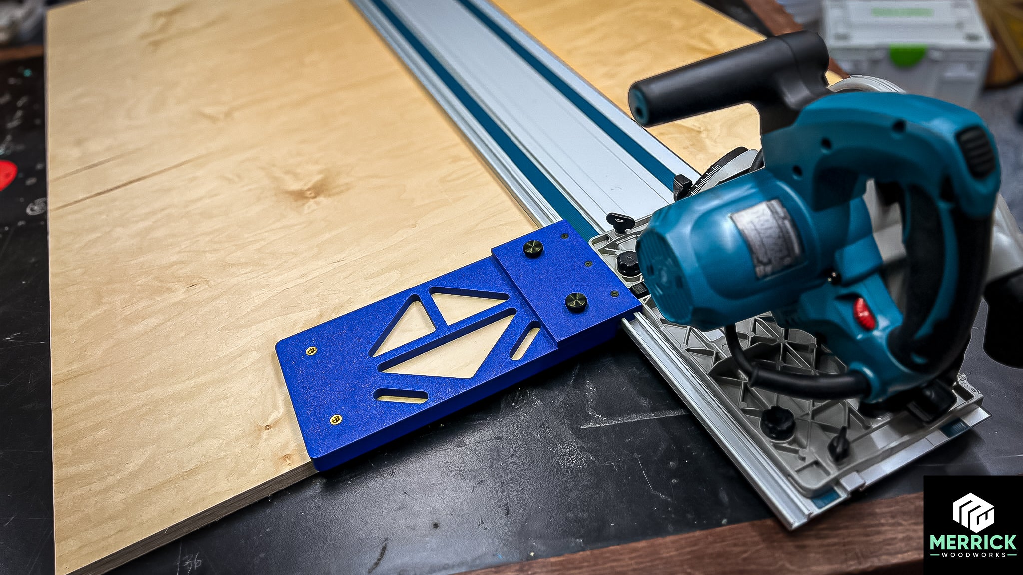 Makita Track Saw Guide Rail Square - Merrick Woodworks