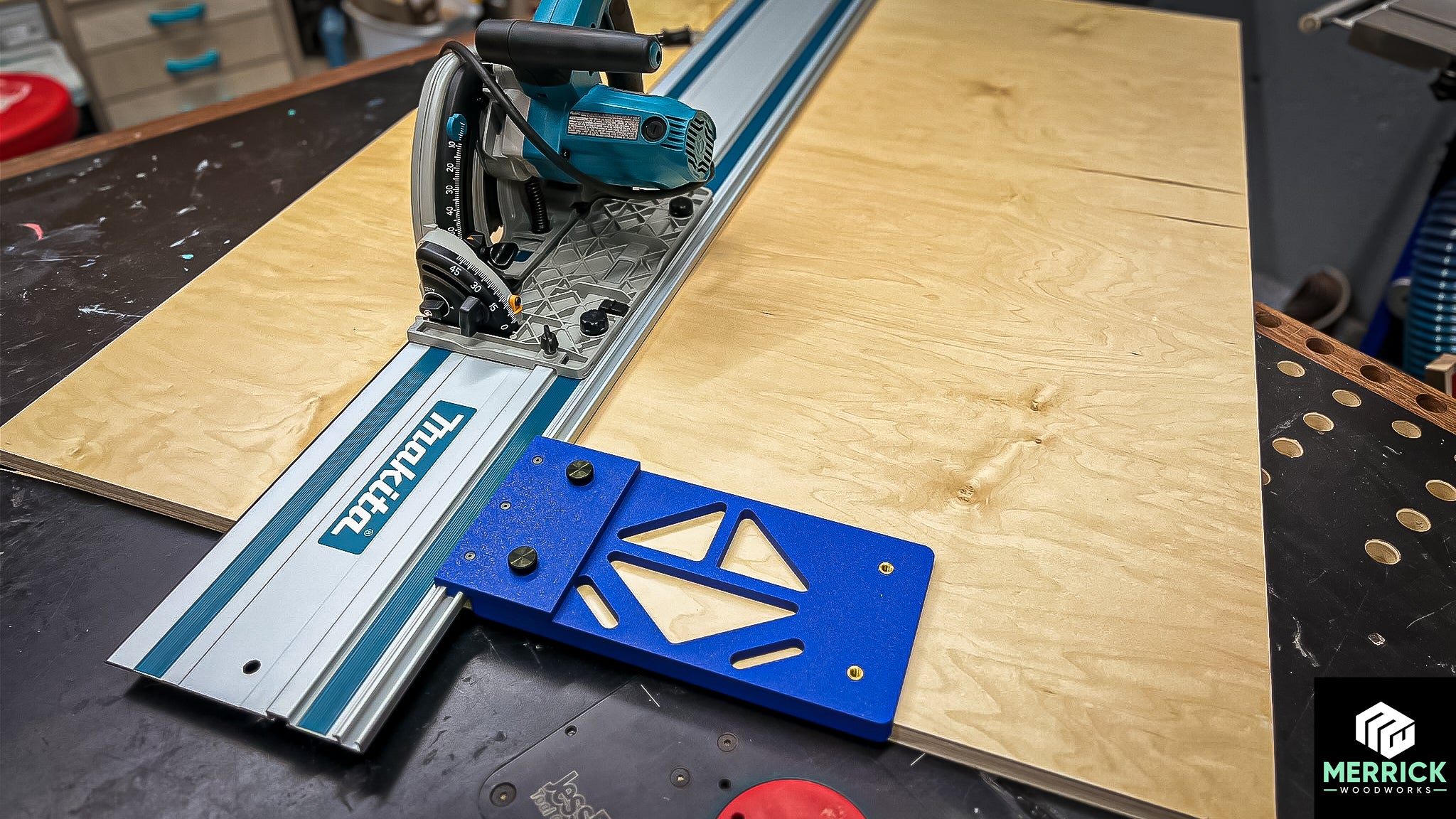 Makita Track Saw Guide Rail Square - Merrick Woodworks