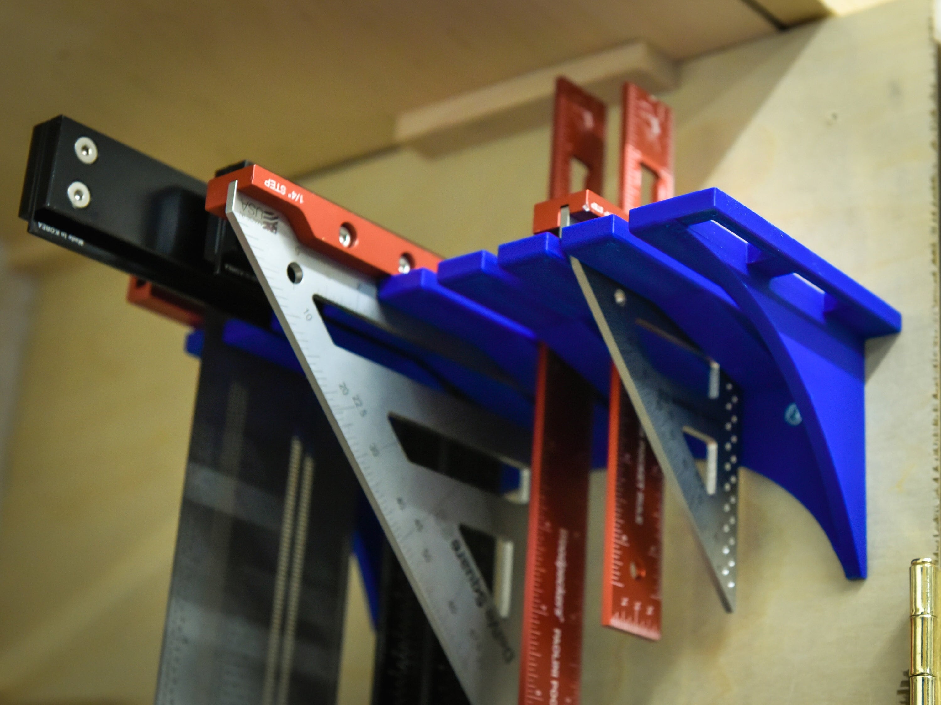 Quick Access Square and Layout Tool Holder and Organizer - Merrick Woodworks