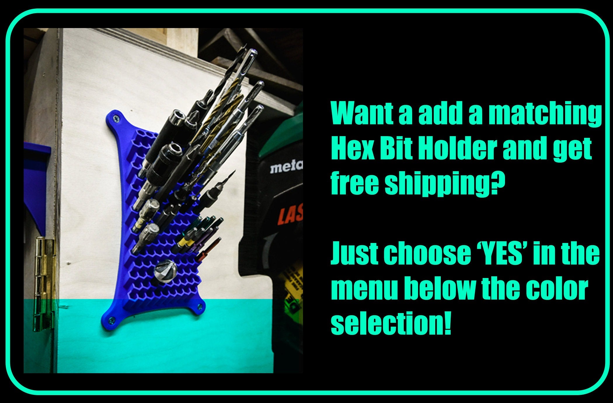 Quick Access Square and Layout Tool Holder and Organizer - Merrick Woodworks